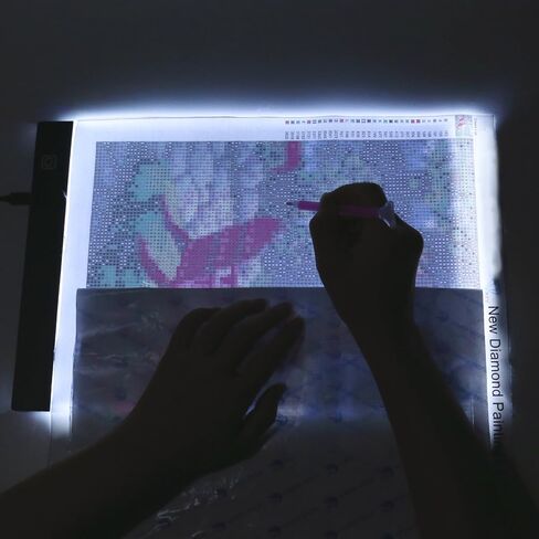 لوحة اضاءة LED بتصميم ماسي مع لوحة اضاءة LED ساطعة مع علبة لوحة اضاءة ساطعة مع لوحة ارقام لوحة ماسية 5 دي مع حافظة لوحة اضاءة كيريا in Kuwait