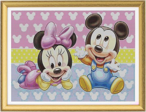 PALODIO 5D الماس اللوحة مجموعات الرسوم المتحركة، والطلاء مع الماس الفن MousePaint بالأرقام كامل جولة الحفر عبر غرزة الكريستال حجر الراين ديكور المنزل الجدار 12x16 بوصة in Kuwait