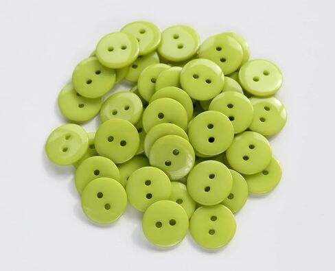 345pcs 5/8 Inch(15mm) Multi Colors Buttons 2 Holes Resin Button Assorted 15 Colors for Sewing and DIY Crafts with Plastic Box (Each Color 23 pcs) in Saudi Arabia