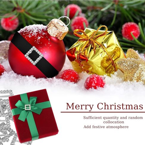 150 Pcs Christmas Rhinestone Ribbon Buckle Slider 15 mm Square Silver Buckle Santa Invitation Buckles Mini Chair Buckle Sash Pin for Christmas Embellishments Bow DIY Wedding Party Craft Gift Wrap in Saudi Arabia