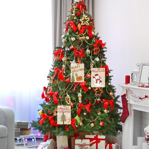 FSWCCK 40 قطعة خشبية غير مكتملة، علامات خشبية ريفية فارغة على شكل مستطيل مع فتحات وفتحات خشبية خفيفة، وحبل قنب 10 متر، للمشروعات اليدوية، والديكورات المعلقة، والرسم، والتلطيخ (2.5 × 3.5) in Kuwait