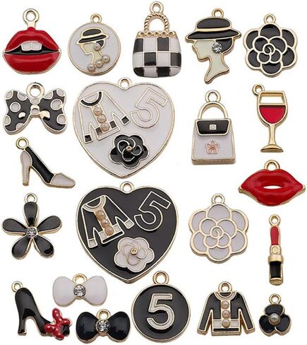 مجموعة متنوعة من حليات أحمر الشفاه للمكياج مطلية بالذهب من أجل صناعة المجوهرات والأساور والقلادات مع خطافات هوائية in Kuwait