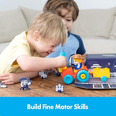 Educational Insights Design & Drill Bolt Buddies Tractor Take Apart Toy with Screwdriver Tool, Preschool STEM Toy, Gift For Boys & Girls, Ages 3+ in Saudi Arabia