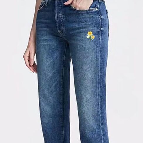 15pcs Mini Flowers Iron On Patches, 13 Patterns Decorative Embroidered Patches, Sew On/Iron On Patch Applique for Jeans, Clothing, Hat, Jacket, Mini Flowers in Kuwait