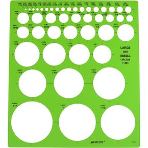 Westcott LetterCraft Large and Small Circles Template (T-831)