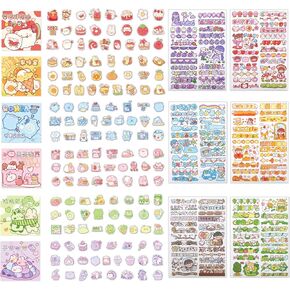 Agwut Cute Cartoon Rabbits Decoration Stickers for Scrapbook Planners Gift Packing Scrapbooking Album Planner Journal Arts DIY Craft in Kuwait
