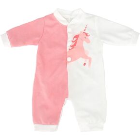 ملابس دمية AISITE مقاس 14 بوصة - بذلة أرنب وقبعة مكونة من 3 قطع للفتيات الصغيرات المولودات من جديد مقاس 14-16 بوصة (وردي) in Kuwait