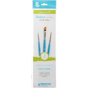 Princeton Select Artiste, Series 3750, Paint Brush for Acrylic, Watercolor and Oil, Set of 7