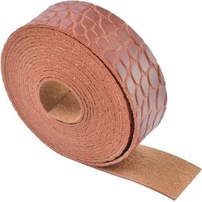 Wento 1'' Wide by 72'' Long Faux Leather Straps Crocodile Leather Strips for Crafts Vegan Leather Faux Leather Strips 3 Color Mixed