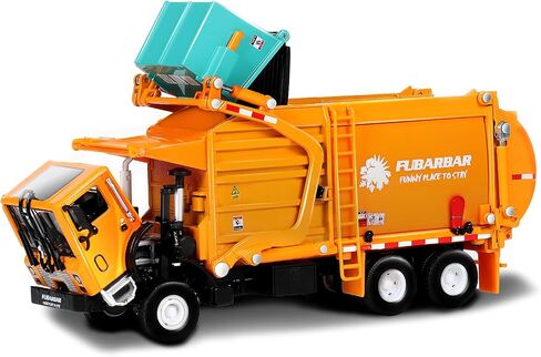 Garbage Truck Toys, Fubarbar 1:43 Bruder Tonka Trash Trucks Model for Boys Metal Diecase Waste Management Front Loader Die Cast Can Dumpster Truck Toy for 3 4 5 6 Years Old(Blue) in Saudi Arabia
