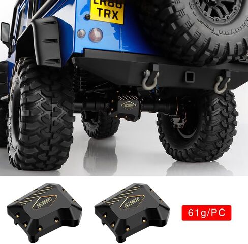 GLOBACT Brass Upgrades Kit for 1/10 TRX4 Front & Rear Portal Axle Inner & Outer Portal Housing Diff Cover Drive Axle Mounts RC Crawler Car Parts in Saudi Arabia