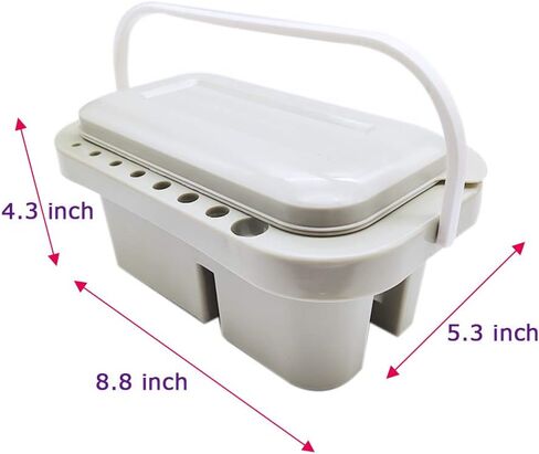 شانجزي حوض فرشاة طلاء، حوض فرشاة بلاستيكي للطلاء المائي، غسالة فرش فنية متعددة الوظائف مع حامل فرشاة، باليت ومقبض للرسم بالألوان المائية في الاماكن المغلقة والمفتوحة in Kuwait