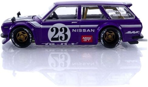 Datsun KAIDO 510 Wagon Carbon Fiber V1 Purple Kaido House 1/64 Diecast Model Car True Scale Miniatures KHMG062 in Saudi Arabia
