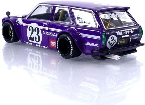 Datsun KAIDO 510 Wagon Carbon Fiber V1 Purple Kaido House 1/64 Diecast Model Car True Scale Miniatures KHMG062 in Saudi Arabia