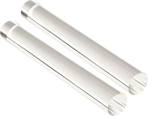 Clear Clay Rolling Pins for Clay, Ceramics, Sculpting (1 x 8 in, 2 Pack) in Saudi Arabia