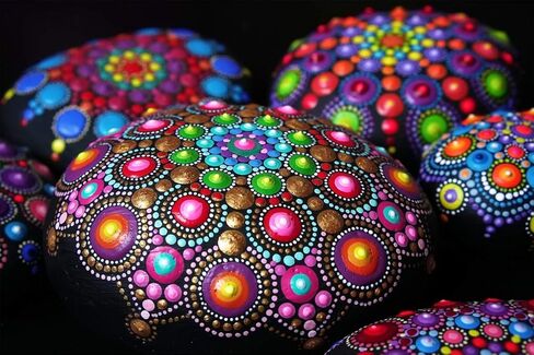 25 عبوة (4 × 4 انش) استنسل رسم رسم ماندالا للحجارة والارضيات والجدران والبلاط والقماش وحرق الخشب ومستلزمات الفنون والحرف اليدوية - قابلة لاعادة الاستخدام in Kuwait