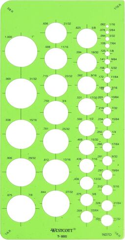 Westcott LetterCraft Large and Small Circles Template (T-831) in Kuwait