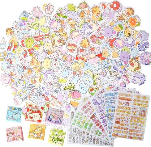 Agwut Cute Cartoon Rabbits Decoration Stickers for Scrapbook Planners Gift Packing Scrapbooking Album Planner Journal Arts DIY Craft in Kuwait
