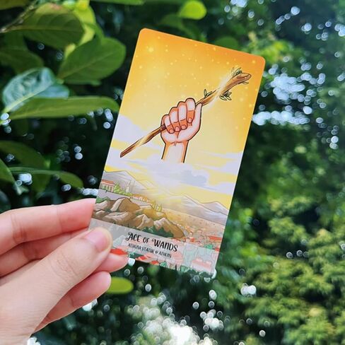 Pythia Tarot: A Colorful Journey into Greek Mythology | Indie Deck for Beginners | Zeus, Athena, Hecate, and More | Standard Size (4.75" x 2.75") in Kuwait