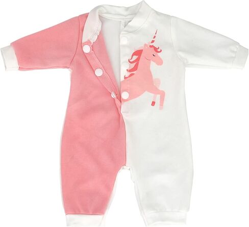 ملابس دمية AISITE مقاس 14 بوصة - بذلة أرنب وقبعة مكونة من 3 قطع للفتيات الصغيرات المولودات من جديد مقاس 14-16 بوصة (وردي) in Kuwait