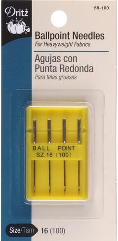 Dritz Ballpoint, Size 9, 4 Count, Nickel Machine Needles in Saudi Arabia