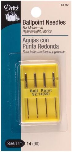Dritz Ballpoint, Size 9, 4 Count, Nickel Machine Needles in Saudi Arabia