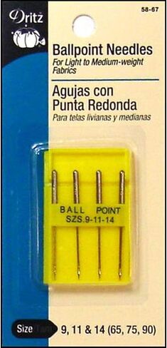 Dritz Ballpoint, Size 9, 4 Count, Nickel Machine Needles in Saudi Arabia