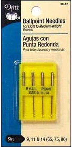 Dritz Ballpoint, Size 9, 4 Count, Nickel Machine Needles in Saudi Arabia
