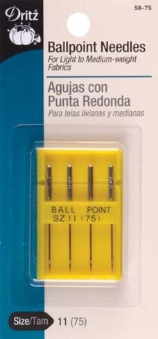Dritz Ballpoint, Size 9, 4 Count, Nickel Machine Needles in Saudi Arabia