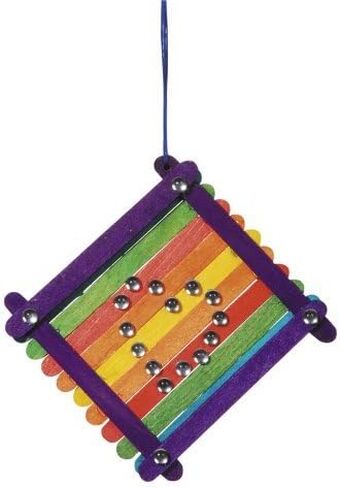 Wooden Color Craft Sticks (4.5in.) - Vibrant Fun Colors, Colored Popsicle Sticks for Crafts | Pack of 240 Wooden Craft Stick | Ideal for Crafters, Teachers Kids and Students in Kuwait