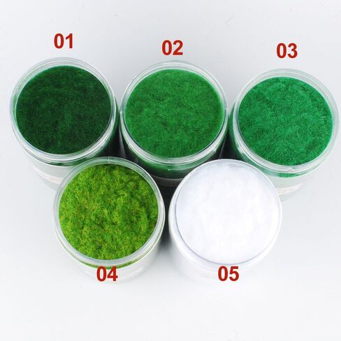 NWFashion 90G Dress Tree Flower Static Grass Dressing Scatter Flock for Miniatures Model (04 Yellow Green) in Saudi Arabia