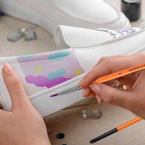 مجموعة فرش الطلاء النموذجية - 11 قطعة من فرش الرسم الدقيقة للاكريليك والزيت والالوان المائية - مجموعات الطائرات، السيراميك، المينا، المصغرة، وورهامر 40 قيراط in Kuwait