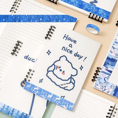 10 لفات من شريط واشي لعيد الميلاد، شريط لاصق أزرق متعدد الأنماط، شريط واشي ياباني ذاتي اللصق، شريط لاصق لعطلة عيد الميلاد، شريط لاصق لسجلات القصاصات، فنون الحرف اليدوية، تغليف هدايا المهرجانات in Kuwait