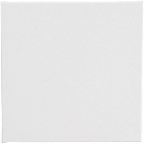 EXCEART Oil Painting Canvas 6Pcs Wood Painting Canvas Panels Square Cotton Stretched Canvas Frames Acrylic Pouring Watercolor Paint Artist Canvas Boards (White) in Kuwait