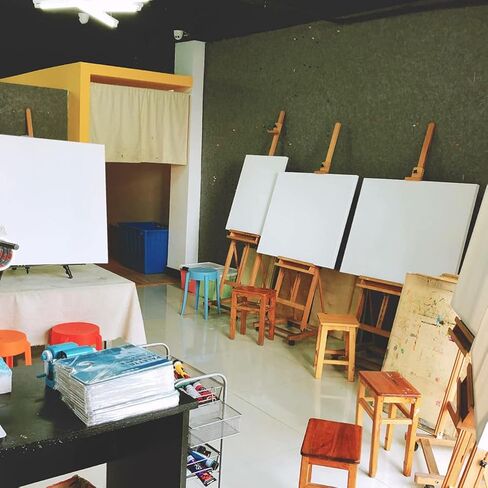 EXCEART Oil Painting Canvas 6Pcs Wood Painting Canvas Panels Square Cotton Stretched Canvas Frames Acrylic Pouring Watercolor Paint Artist Canvas Boards (White) in Kuwait