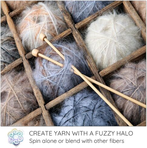 REAL MOHAIR LOCKS. Organic Hand Dyed Wool Fiber for Doll Hair and Wigs, Felting, Blending, Spinning, Wallhangings and Embellishments. Henna, 1 Ounce (28g) in Kuwait