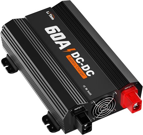 شاحن بطارية LiTime 12V 40A DC إلى DC مناسب لبطاريات LiFePO4 وحمض الرصاص وSLA والجل وAGM والكالسيوم. شاحن ثلاثي المراحل للتطبيقات واسعة النطاق والمركبات الترفيهية والقوارب واليخوت. in Kuwait