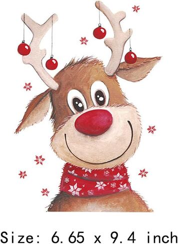 رقع زينة قابلة للغسل بتصميم سانتا كلوز وغزال وكريسماس لطيف على الملابس بتصميم سانتا كلوز وغزال وعيد الميلاد المجيد للاطفال والتيشيرتات والسترات واغطية الوسائد in Kuwait