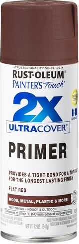 Rust-Oleum 334019 Painter's Touch 2X Ultra Cover Spray Primer، 12 أونصة، أبيض مسطح in Kuwait