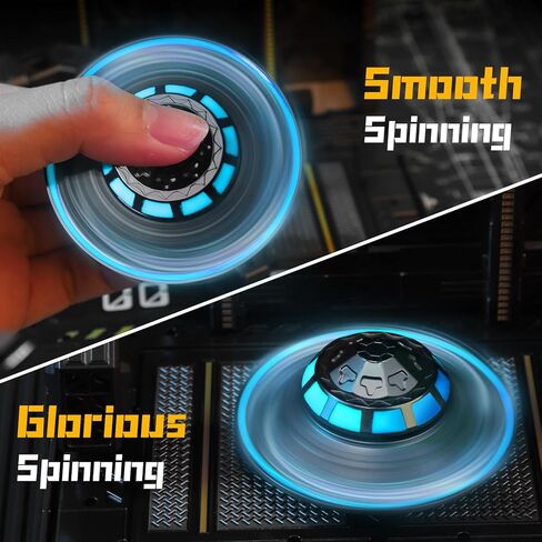 لعبة سفينة الفضاء فيدجيت سبينر من يو اف او للأطفال البالغين، دوار إصبع اليد المعدني المتوهج في الظلام، لعبة مكتب جيروسكوبية مضيئة بأطراف الأصابع، مضادة للقلق وتخفيف التوتر للفصول الدراسية المكتبية in Kuwait