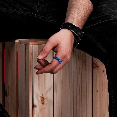 LuckyAmor Fidget Rings للقلق للنساء، حلقة القلق الدوارة المصنوعة من الفولاذ المقاوم للصدأ Fidgets Two Gear Fidget Ring حلقة القلق البولندية العالية للنساء والرجال هدايا الزفاف مقاس 6-10 in Kuwait