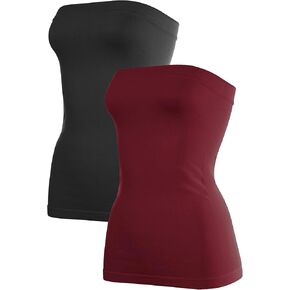 بلوزة Kurve النسائية الطويلة القابلة للتمدد بدون خياطة (XS/S، M/L، L/XL، XL/XXL) - صنع في الولايات المتحدة الأمريكية- in Kuwait