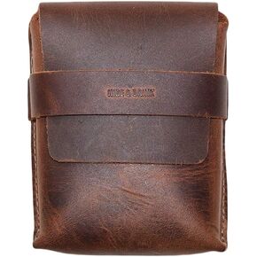 Hide & Drink, Leather Card Organizer Pouch, Holds Up to 12 Cards Plus Folded Bills/Coin Holder/Vintage/Stylish/Accessories, Handmade - Bourbon Brown in Saudi Arabia