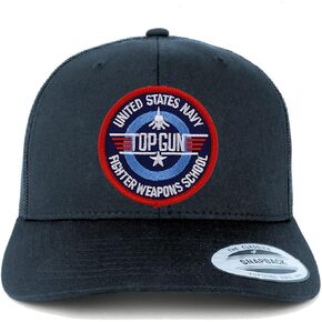 Armycrew US Navy TOPGUN Patch Retro Fit Trucker Mesh Cap