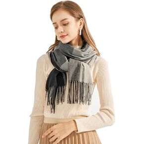 وشاح شتوي للسيدات من K-Elewon بملمس الكشمير شال الباشمينا يلتف بطانية دافئة ناعمة للنساء BX11 in Kuwait