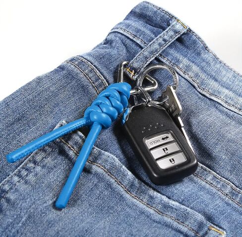 HSEFIN Leather Key Chain Car Universal Unisex Key Chain with Removable Triangle Open Key Ring in Kuwait