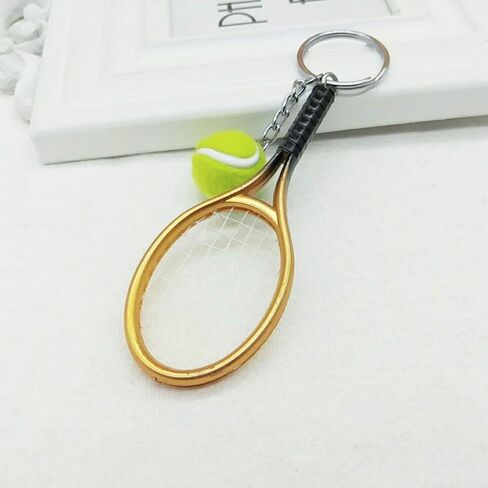 مضرب تنس صغير ملون من JINZHOUFZ مع حلقة مفاتيح على شكل كرة in Kuwait