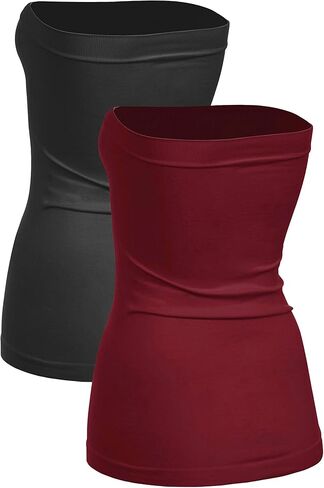 بلوزة Kurve النسائية الطويلة القابلة للتمدد بدون خياطة (XS/S، M/L، L/XL، XL/XXL) - صنع في الولايات المتحدة الأمريكية- in Kuwait