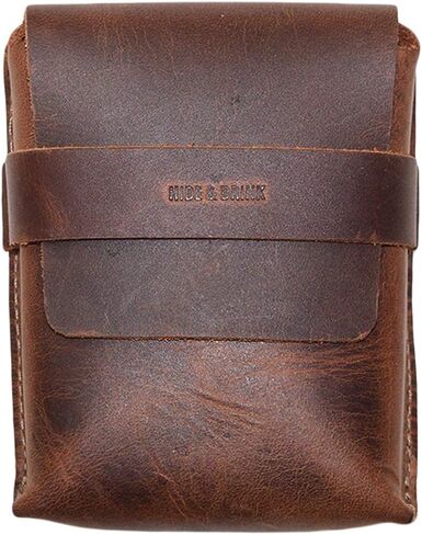 Hide & Drink, Leather Card Organizer Pouch, Holds Up to 12 Cards Plus Folded Bills/Coin Holder/Vintage/Stylish/Accessories, Handmade - Bourbon Brown in Saudi Arabia