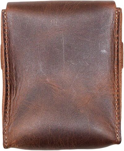 Hide & Drink, Leather Card Organizer Pouch, Holds Up to 12 Cards Plus Folded Bills/Coin Holder/Vintage/Stylish/Accessories, Handmade - Bourbon Brown in Saudi Arabia